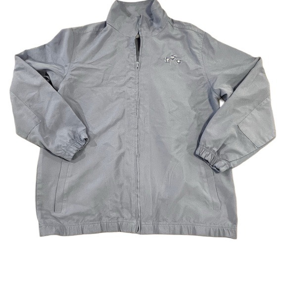 Vintage Women's Full Zip Jacket Embroidered Windbreaker Large Grannycore 90s - Picture 2 of 5